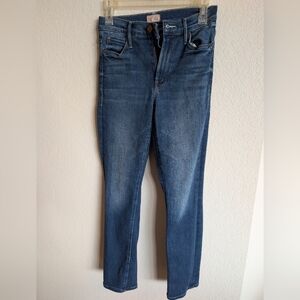 ​MOTHER The Mid Rise Dazzler Ankle Jeans Size 24 Sweet And Sassy Wash